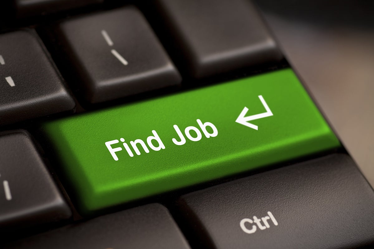 Find Job button on a keyboard